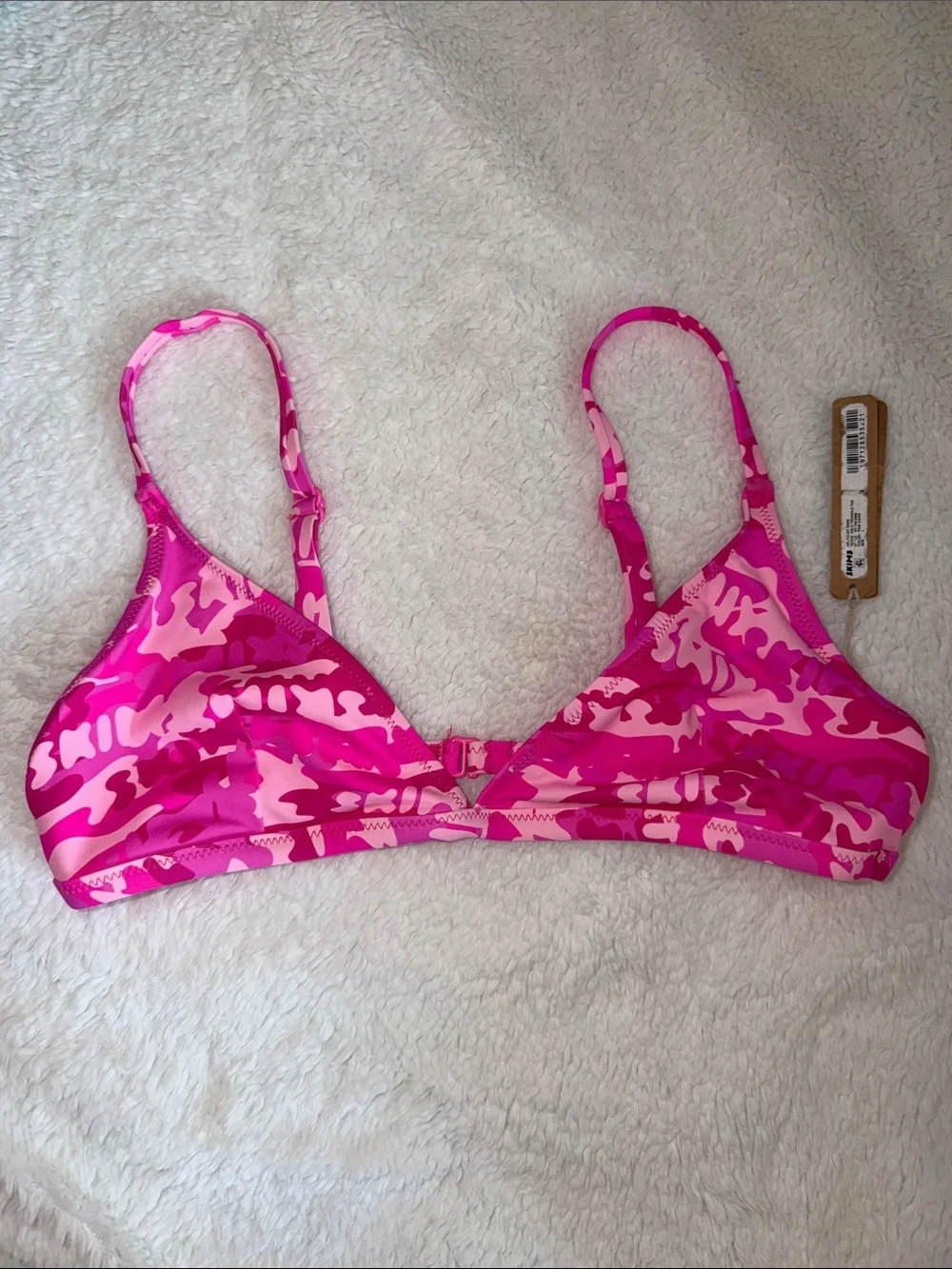Skims Swim Pink Camp Top size L